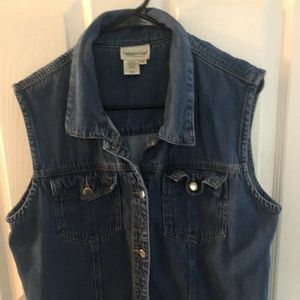 Coldwater Creek Womans Denim Vest